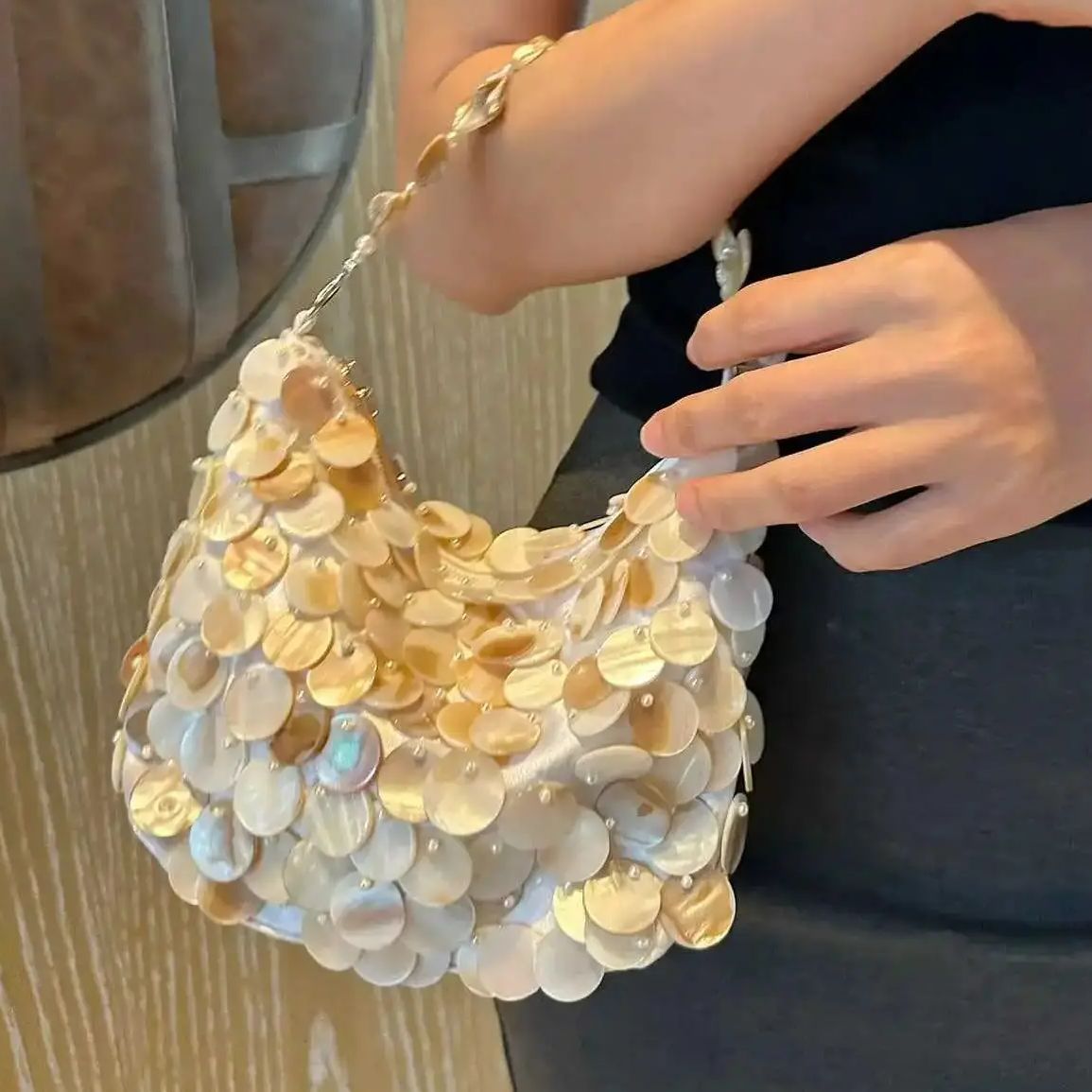 Luxury Bags On Sale - الفاخرة الترتر الداخلية سلسلة قذيفة اليدوية
