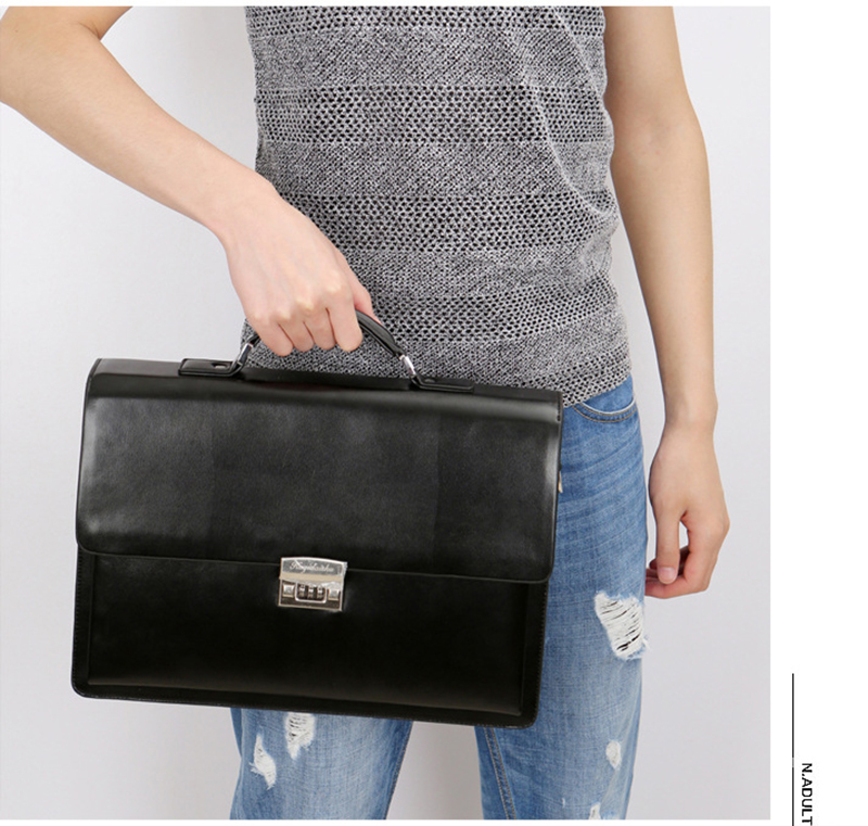 Luxury Bags For Laptop - حقيبة أعمال فاخرة للرجال بقفل رقمي،