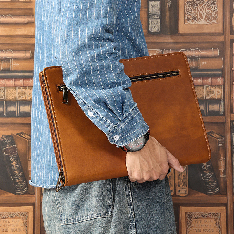 Luxury Bags For Laptop - كريزي هورس جلد حافظة للآي باد