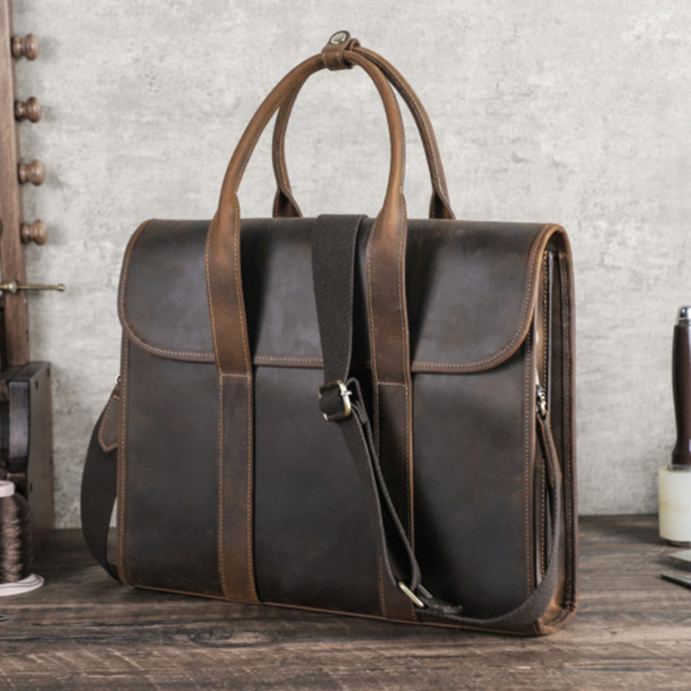 2025 أسود كريزي هورس الرجال من - مراجعة Luxury Bags For Laptop وسعره