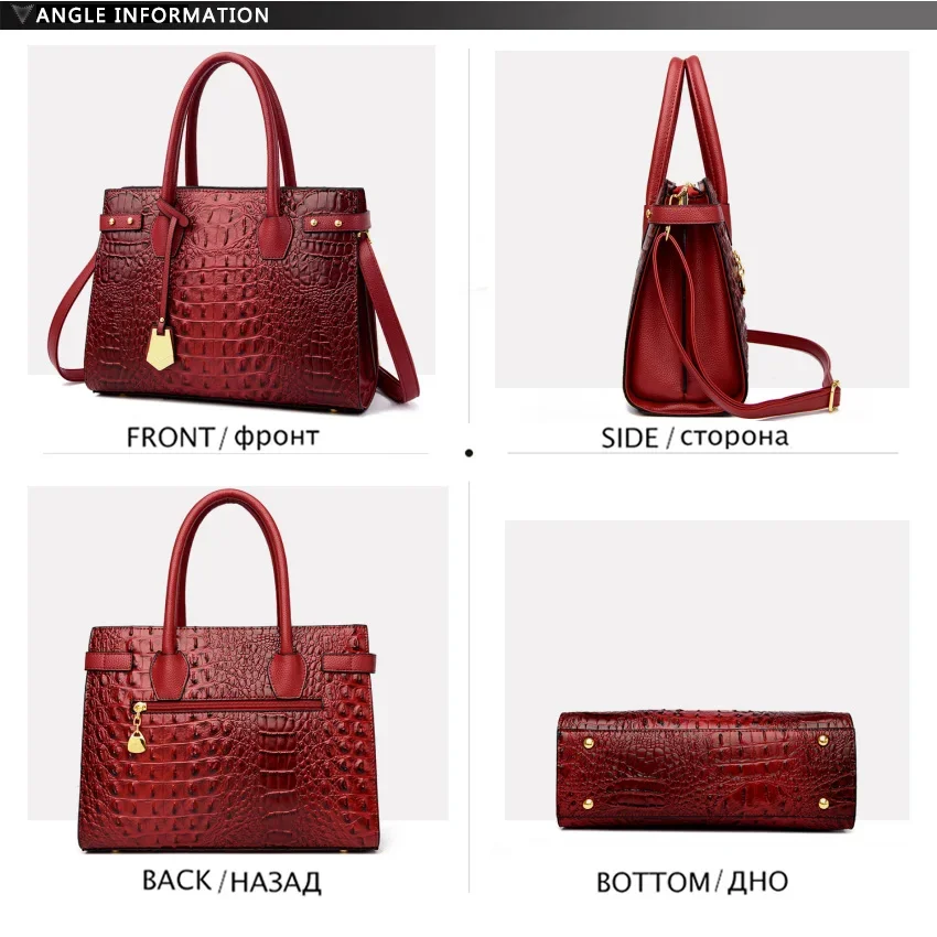تمساح نمط حقيبة يد جلدية فاخرة - مراجعة Luxury Bags On Sale وسعره