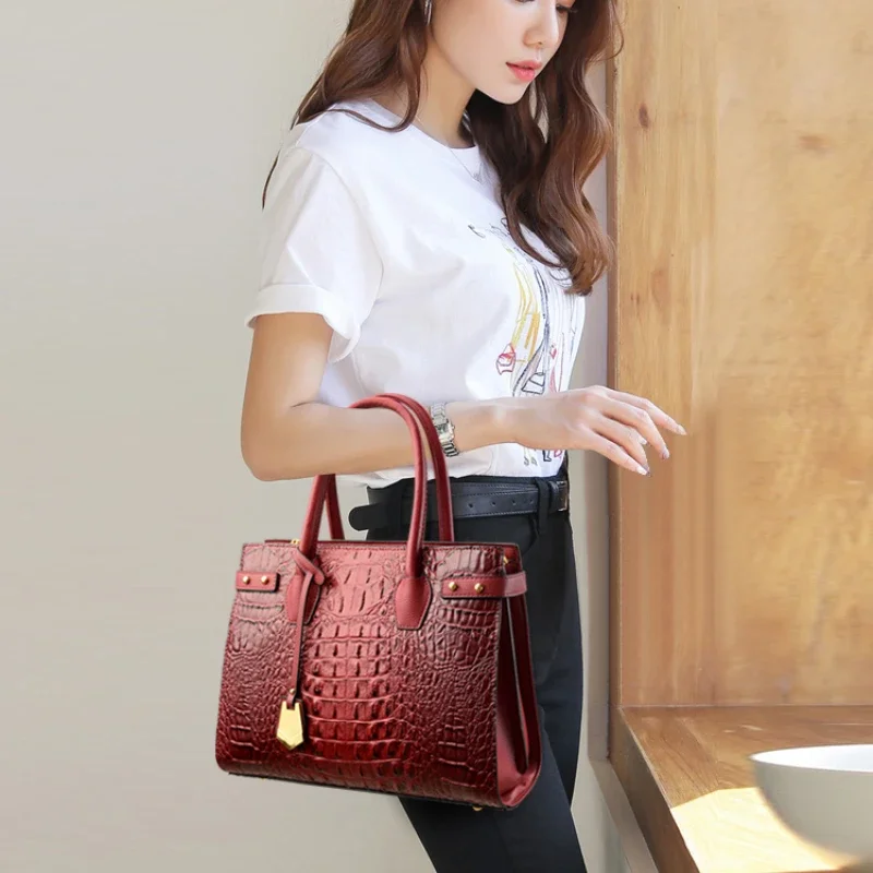 تمساح نمط حقيبة يد جلدية فاخرة - مراجعة Luxury Bags On Sale وسعره