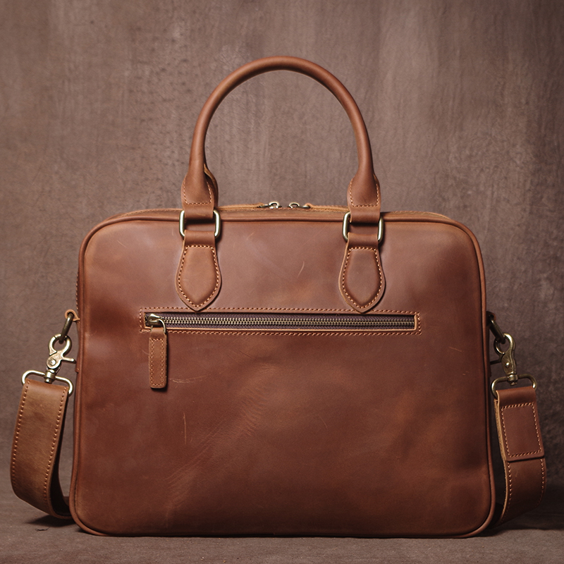 GURO الرجال مجنون الحصان جلد ا - مراجعة Luxury Bags For Laptop وسعره