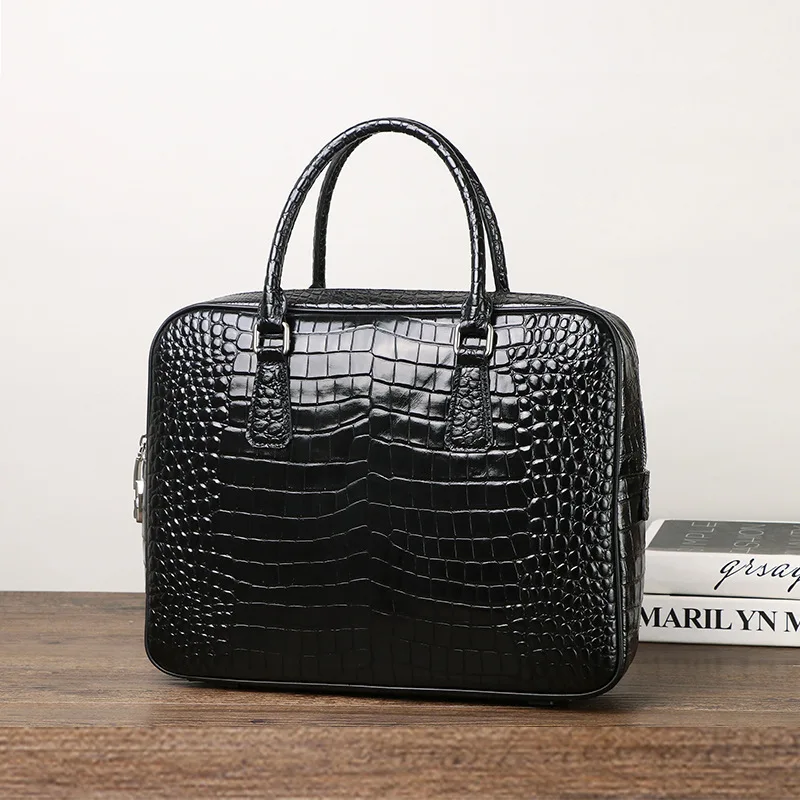 2025 جديد فاخر التمساح نمط جلد - مراجعة Luxury Bags For Laptop وسعره