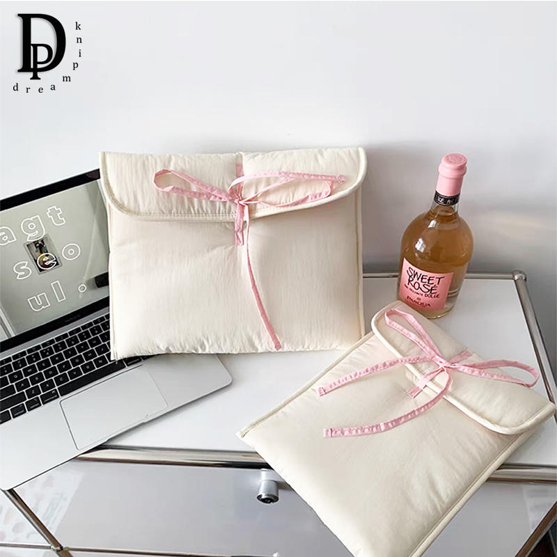 حقيبة لابتوب مبطنة بفيونكة للن - مراجعة Luxury Quilted Bags وسعره